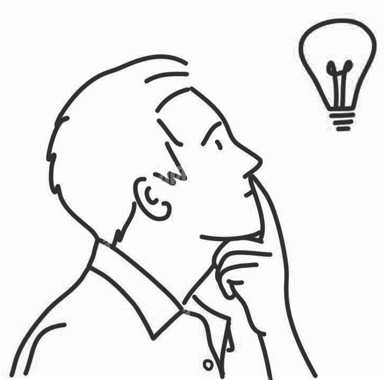 Person thinking